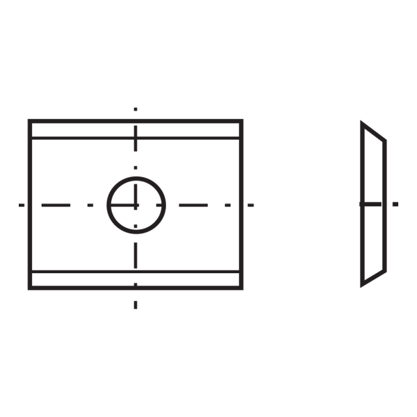 Carbide Reversible Knives Single Hole
