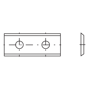 50 x 12 x 2.5 mm |Carbide Reversible Knives 30.0mm
