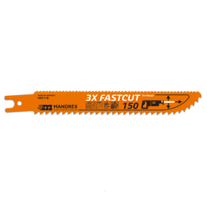 Mandrex 3X-FASTCUT Reciprocating / Sabre Saw Blade - 150